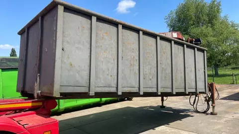 Schenk 20 kuub container bak + kraan Hiab 10 ton  2x uitschuifbaar